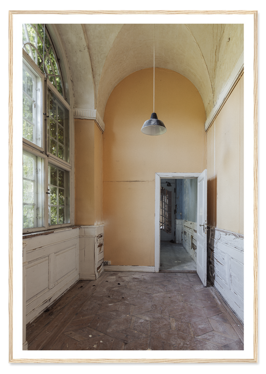 The yellow hallway