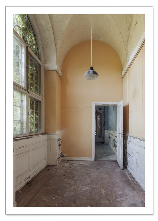 The yellow hallway